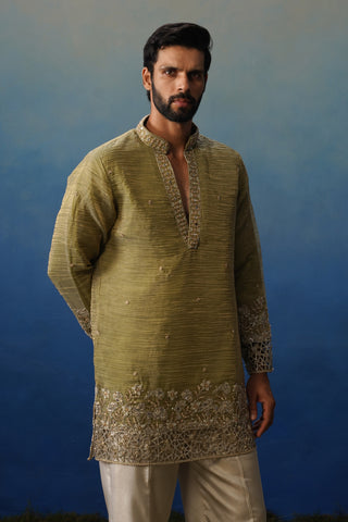 Mastana Mehndi Short Kurta Set with Pants