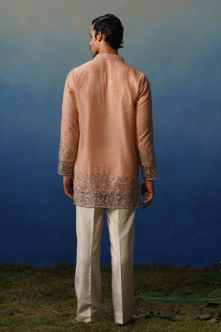 Mastana Peach Short Kurta Set with Pants