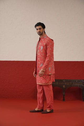 Vivek Keshari in Tanir Jacket Kurta Set