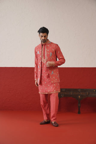 Vivek Keshari in Tanir Jacket Kurta Set