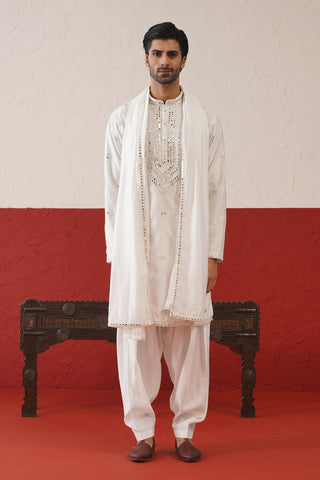 Arnav mirror work Kurta Patiyala Set