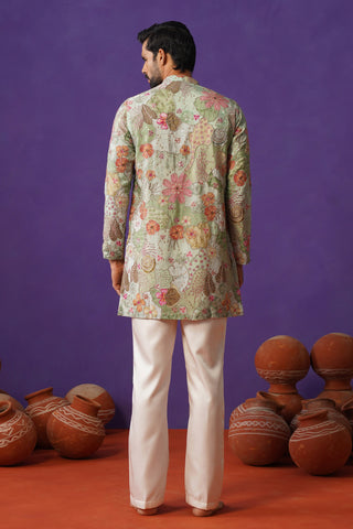 ZORAIN SKY BLUE SHORT KURTA SET