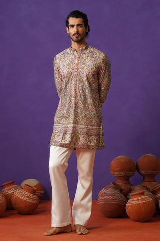 GULMARG PINK SHORT KURTA SET