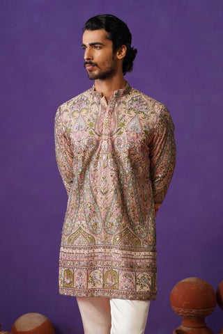 GULMARG PINK SHORT KURTA SET