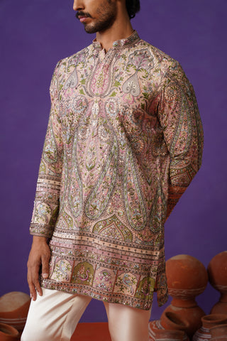 GULMARG PINK SHORT KURTA SET