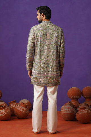 GULMARG SKY BLUE SHORT KURTA SET