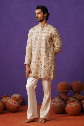 ALANKAR GOLDEN SHORT KURTA SET