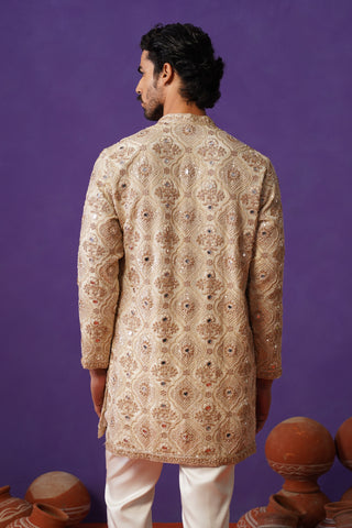 ALANKAR GOLDEN SHORT KURTA SET