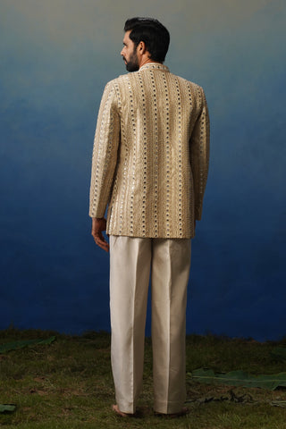 Afsana Gold Jodhpuri Set with Pants