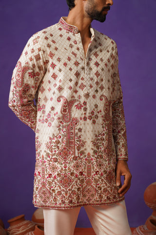 ISHQ IVORY SHORT KURTA SET