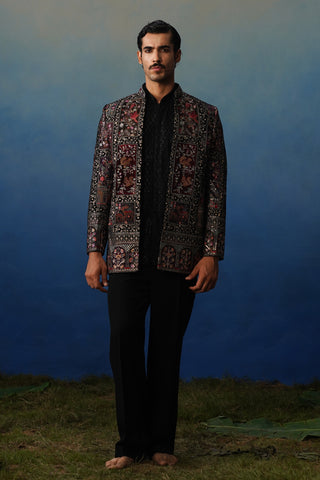 Zarvan Jodhpuri Set with Pants