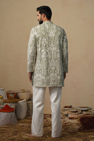 MAYURESH MEHENDI SHORT KURTA SET