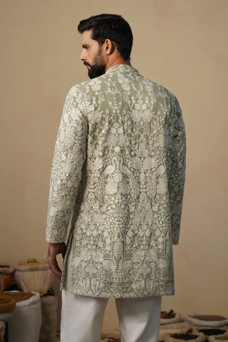 MAYURESH MEHENDI SHORT KURTA SET