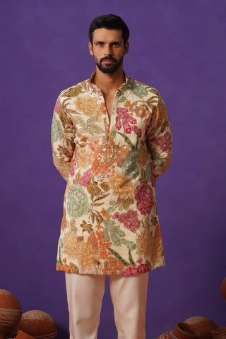 TATVA IVORY SHORT KURTA SET