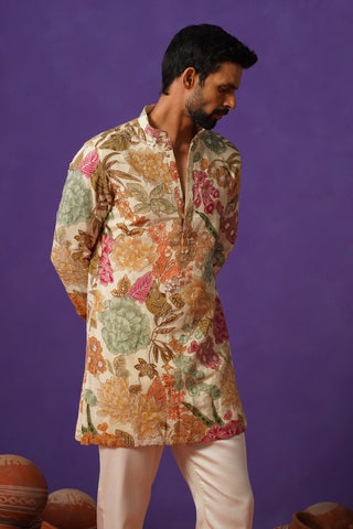 TATVA IVORY SHORT KURTA SET