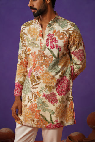 TATVA IVORY SHORT KURTA SET