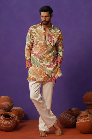 TATVA IVORY SHORT KURTA SET