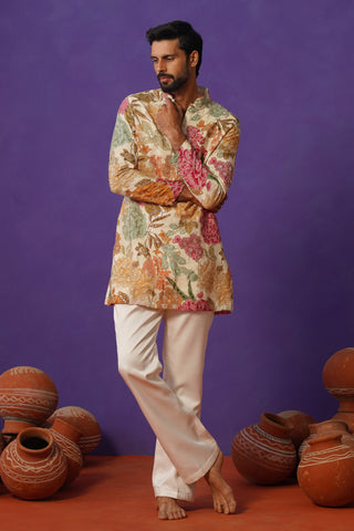 TATVA IVORY SHORT KURTA SET