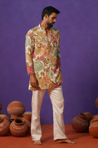 TATVA IVORY SHORT KURTA SET