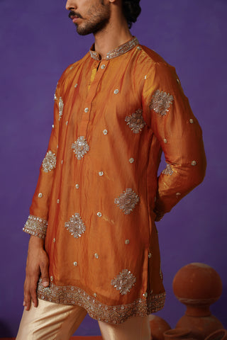 FIZA MUSTURD SHORT KURTA SET