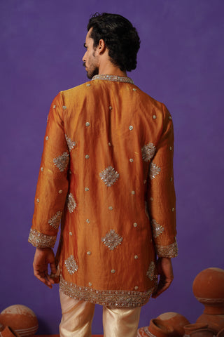 FIZA MUSTURD SHORT KURTA SET