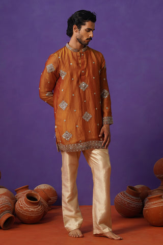 FIZA MUSTURD SHORT KURTA SET