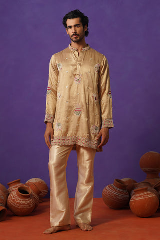 VEDANSH CHIKU SHORT KURTA SET