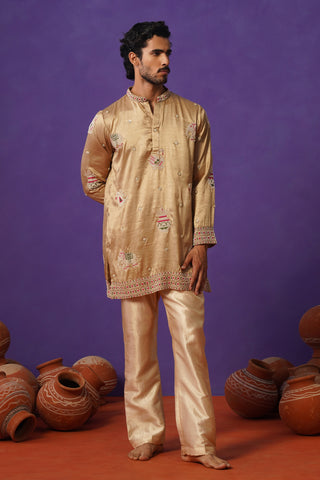 VEDANSH CHIKU SHORT KURTA SET