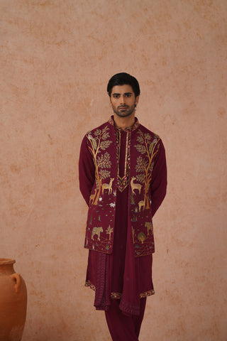 Jai Jacket Kurta Set with dupatta