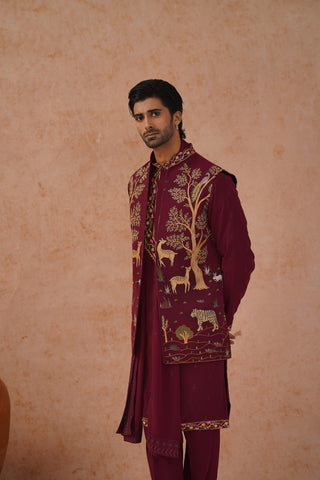 Jai Jacket Kurta Set with dupatta