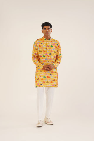 Kuvera- Printed short kurta