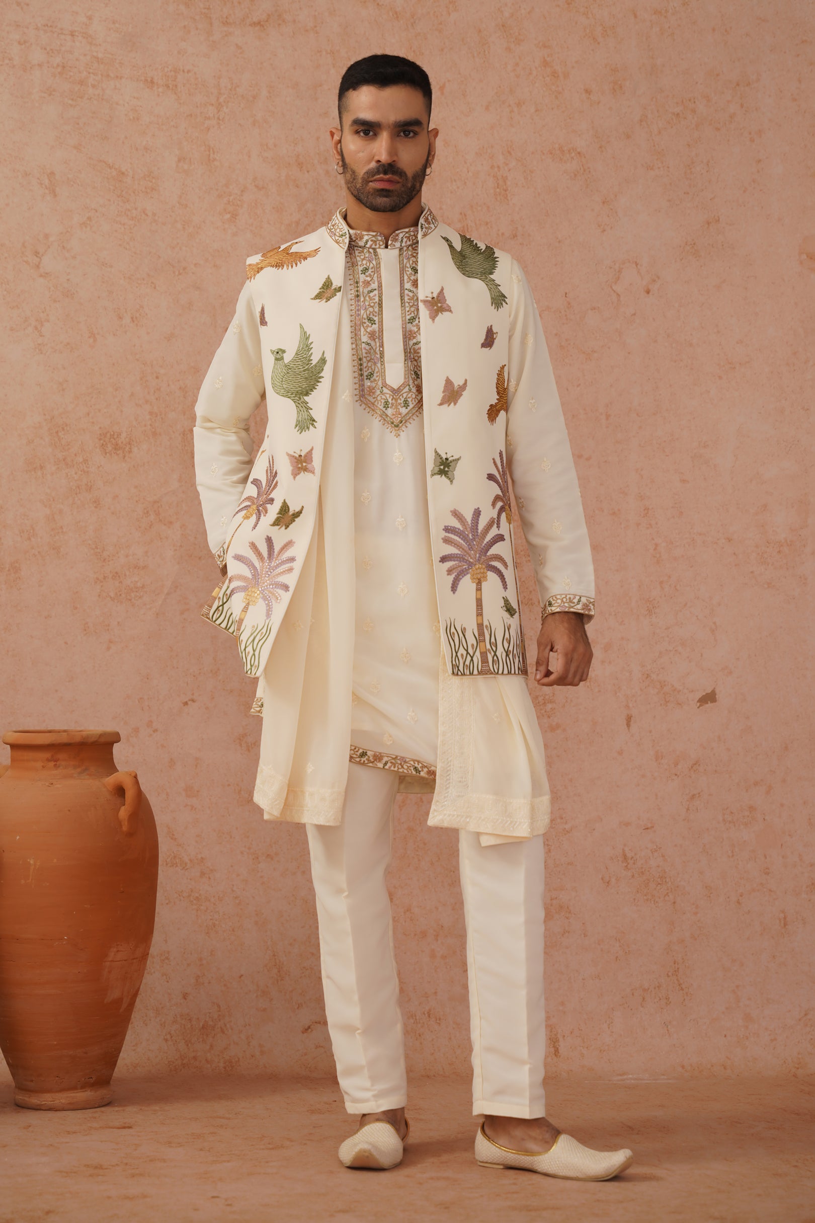 Ishir Jacket Kurta Set with dupatta