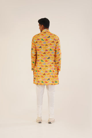 Kuvera- Printed short kurta