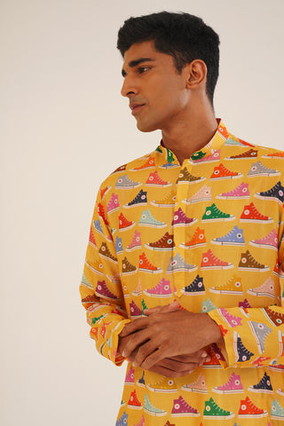 Kuvera- Printed short kurta