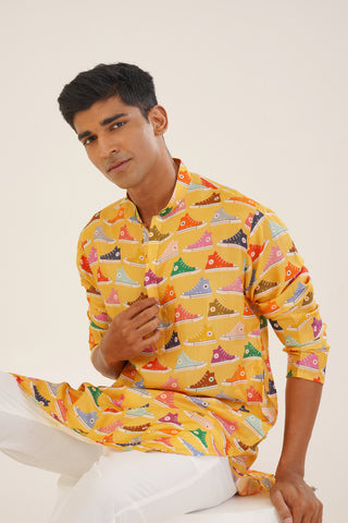 Kuvera- Printed short kurta