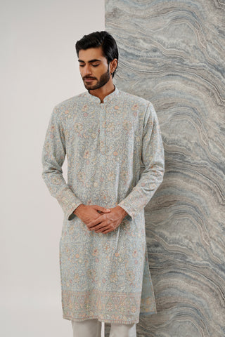 Kubera ivory Kurta set with patiyala and dupatta