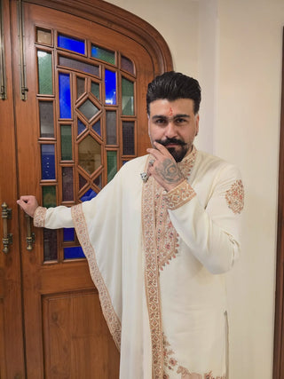 ARYA BABBAR IN Chaar Kadam Cream Kurta Set