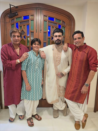 ARYA BABBAR IN Chaar Kadam Cream Kurta Set