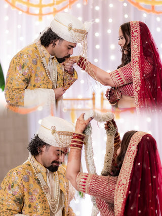 ROOPAL TYAGI'S HUSBAND Nomish Bhardwaj IN Phoolpankh Haldi Indowestern Set