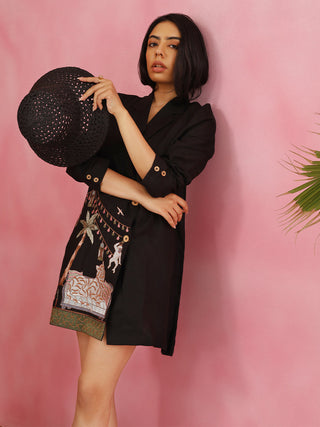 Black Savanna Blazer Dress