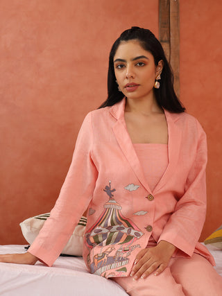 Peach Mirabella Blazer Co-Ord Set