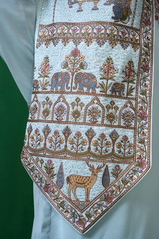 RAMAYAN SKYBLUE KURTA JACKET SET