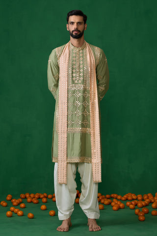 DARPAN GREEN KURTA SET