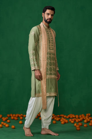 DARPAN GREEN KURTA SET