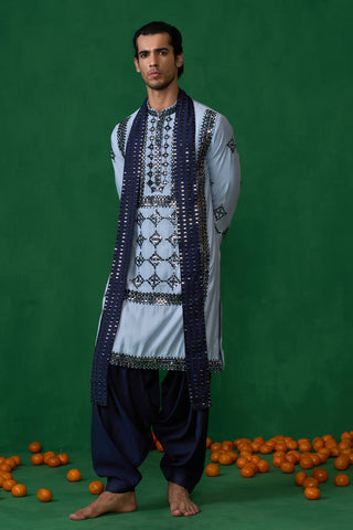 DARRPAN SKYBLUE KURTA SET