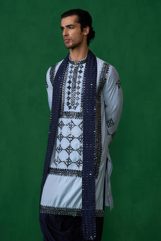 DARRPAN SKYBLUE KURTA SET