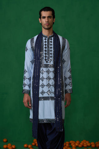 DARRPAN SKYBLUE KURTA SET