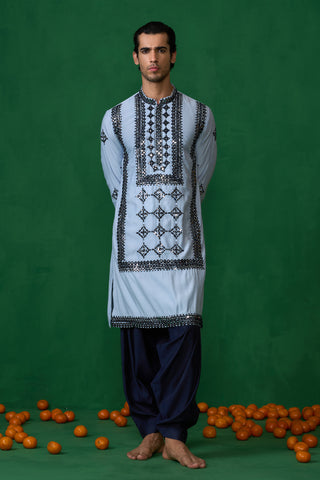 DARRPAN SKYBLUE KURTA SET
