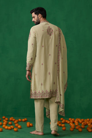 MOTIF GREEN KURTA SET