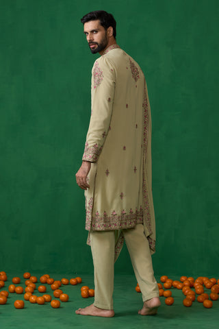 MOTIF GREEN KURTA SET